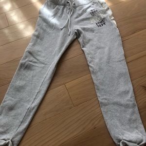 Light gray Abercrombie & Fitch sweatpants.